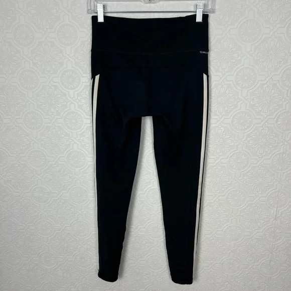 Adidas DESIGNED TO MOVE HIGH-RISE 3-STRIPES 7/8 SPORT TIGHTS Climalite Leggings - Picture 4 of 4